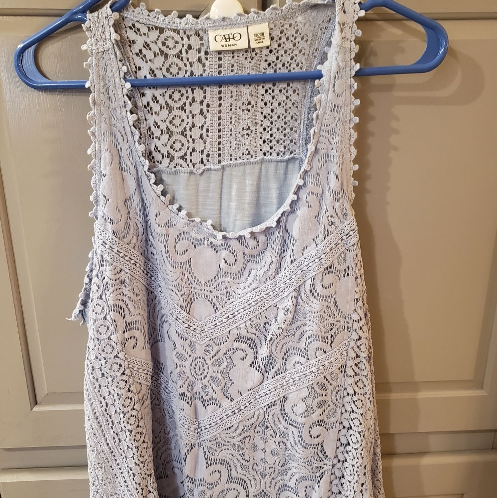 Womens crochet sleeveless top